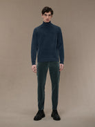 RRD Maglione dolcevita Uomo VELVET TURTLENECK KNIT W24133 62 Blu - Stilato