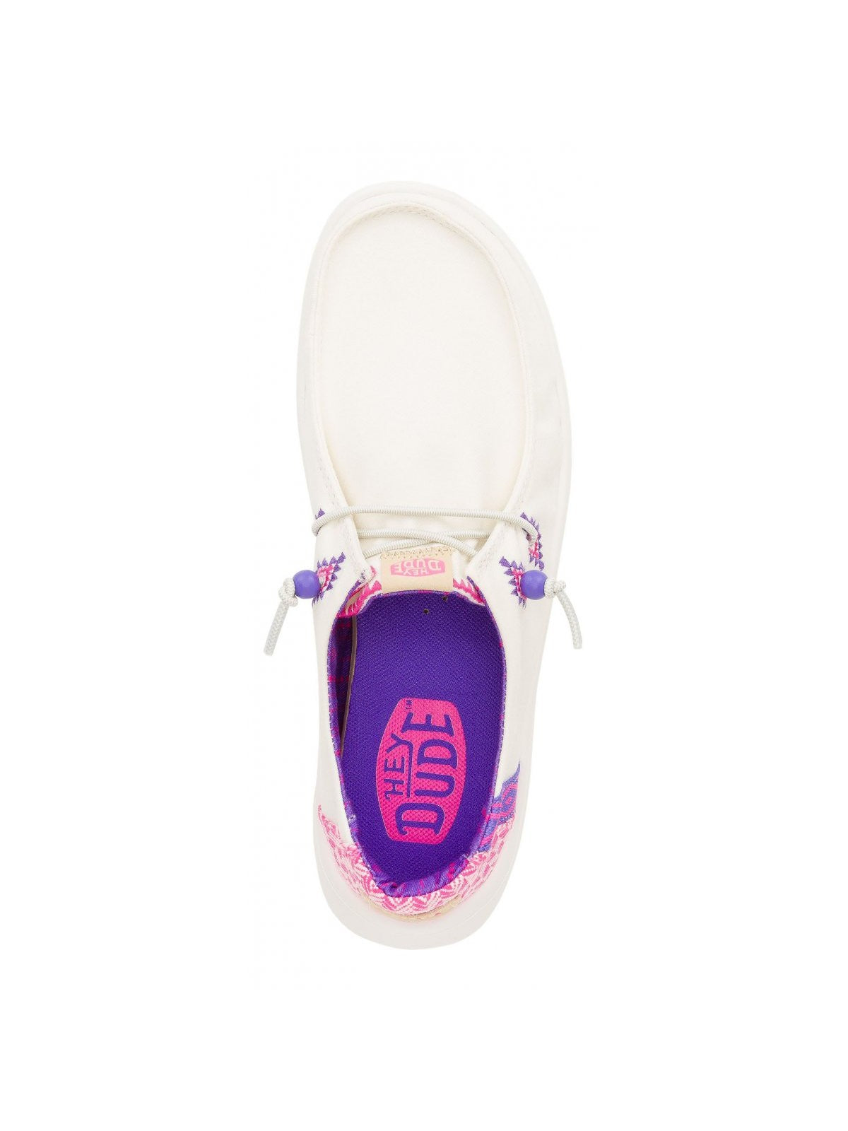HEY DUDE Mocassino Donna  HD.41946 102 WHITE/PINK