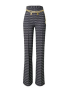 Elisabetta Franchi Pantalone Nero Donna PAS3546E2 685 - Stilato