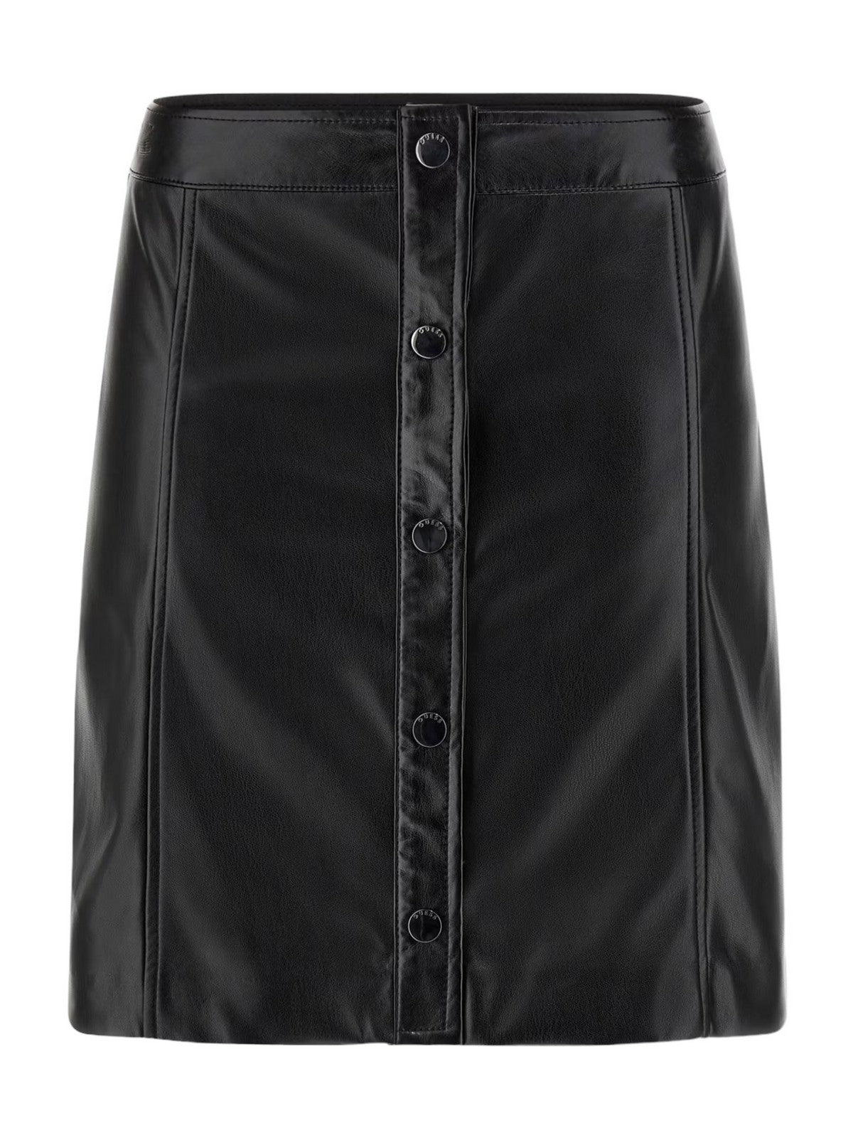 GUESS Gonna Donna CAROLA FAUX LEATHER MINI SKIRT W3YD65 WF8Q0 JBLK Nero - Stilato