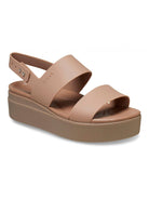 CROCS Sandalo Donna Crocs Brooklyn Low Wedge W 206453 2EL Marrone - Stilato