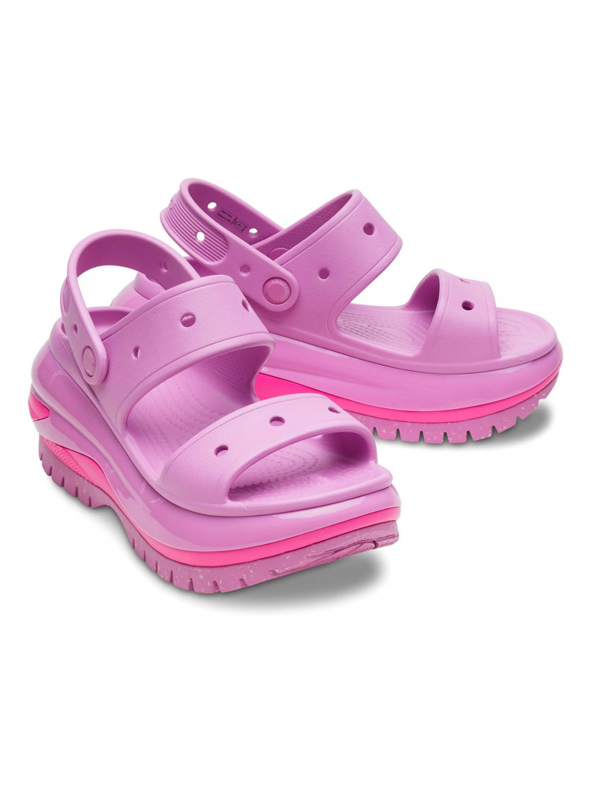 CROCS Sandalo Donna Classic Mega Crush Sandal W 207989 6WQ Rosa - Stilato