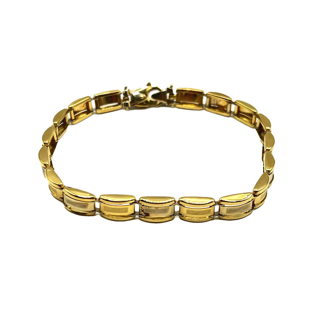 Bracciale Uomo Oro Giallo Scatolato Gold House De Patto - 1B - Stilato