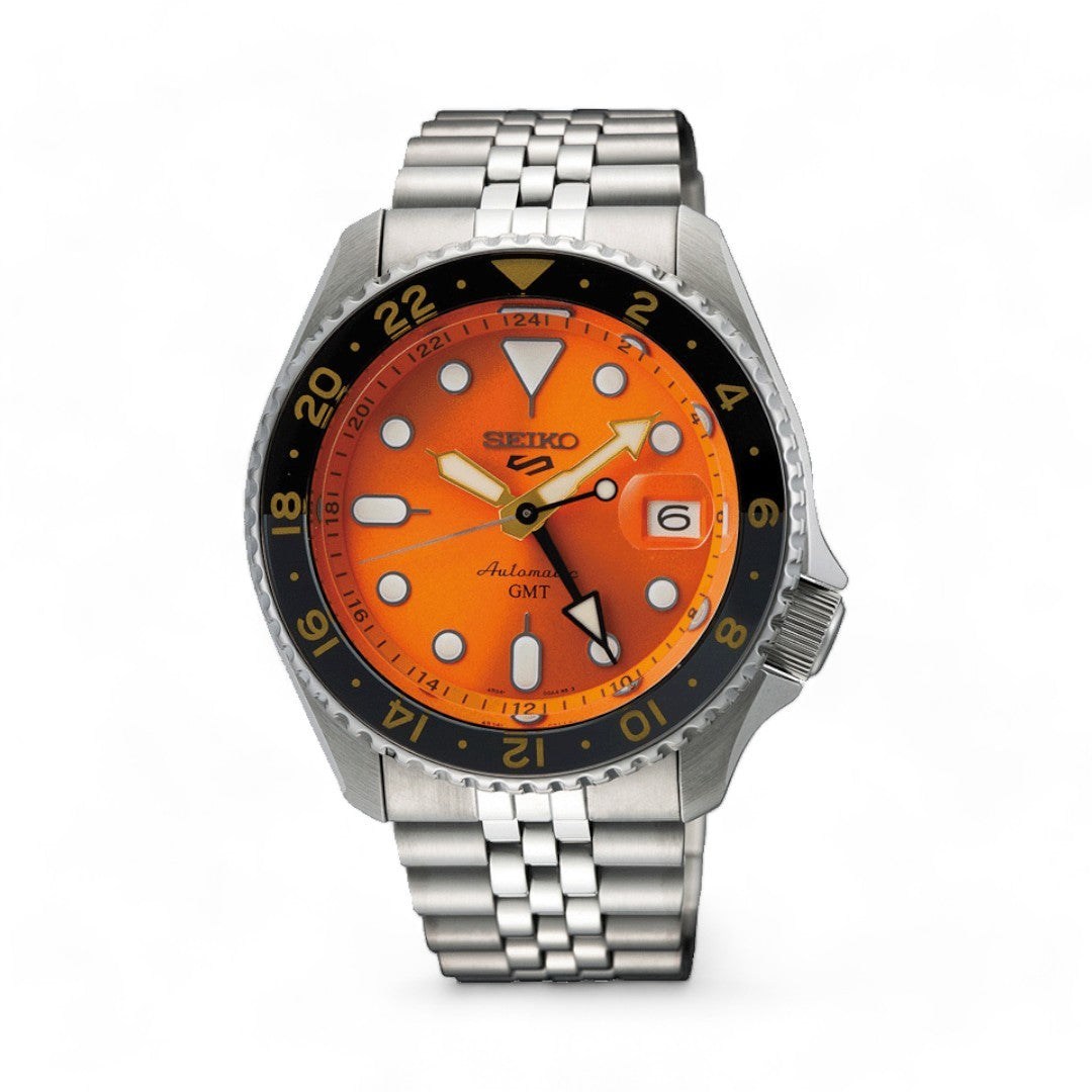 Seiko 5 Sport Orologio GMT Uomo Arancione - SSK005K1 - Stilato