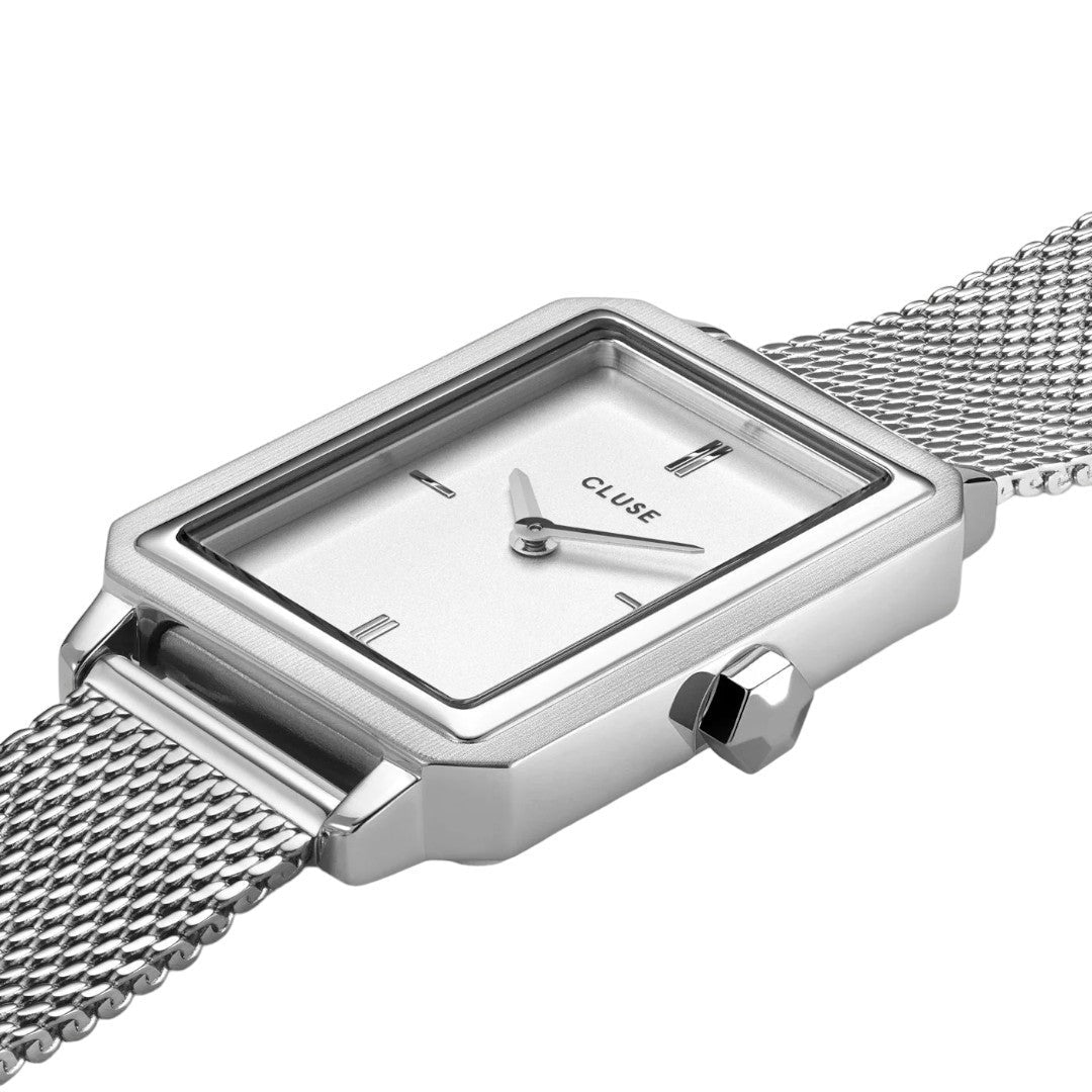 Cluse Orologio Donna Fluette Watch Mesh White, Silver Colour - CW11509 - Stilato