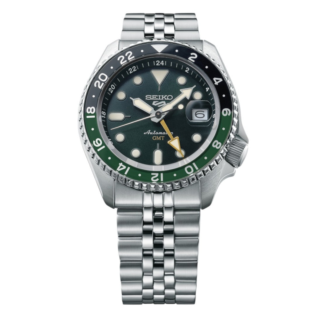 Seiko Orologio Uomo 5 Automatique Homme Gmt Acier Vert/Noire - SSK035K1 - Stilato