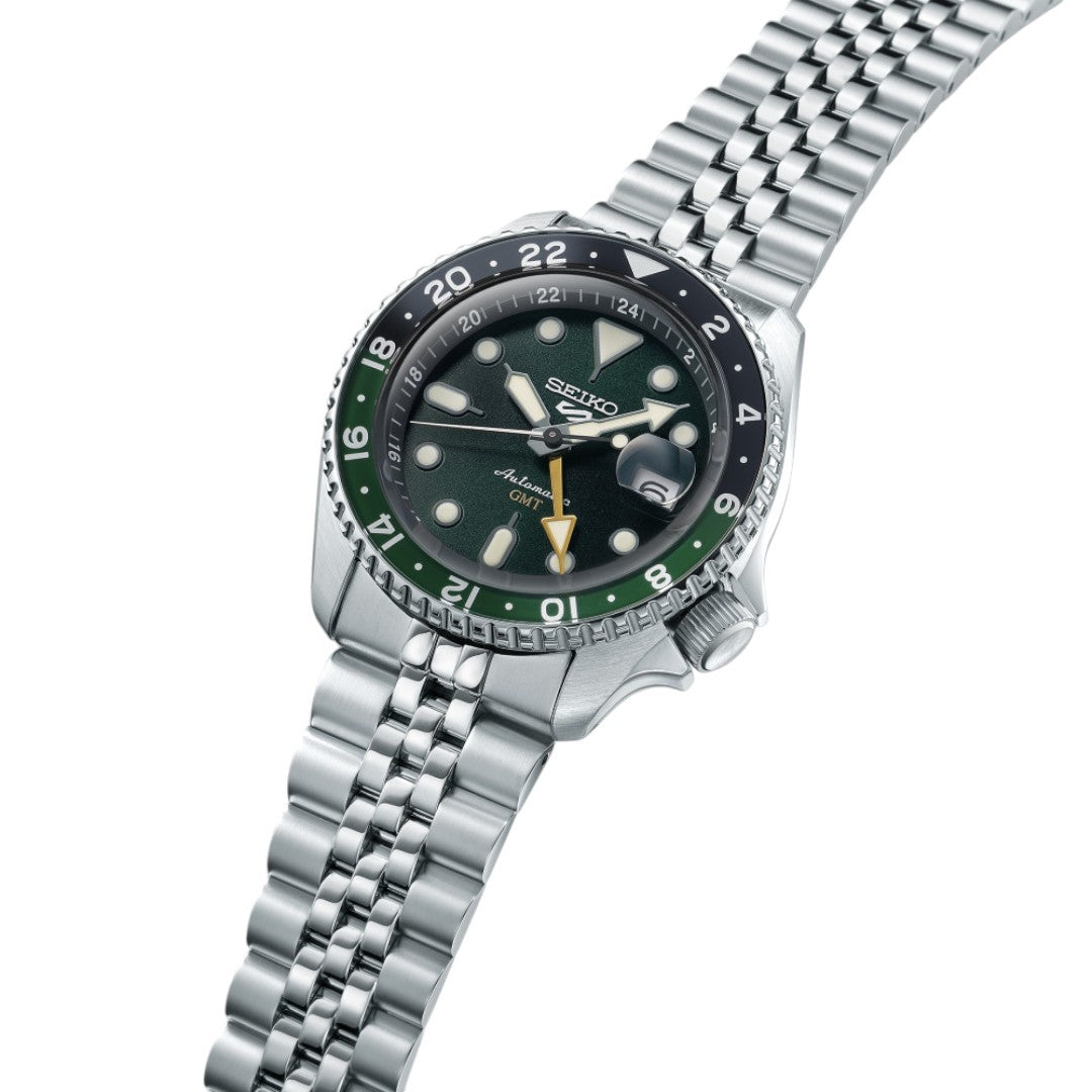 Seiko Orologio Uomo 5 Automatique Homme Gmt Acier Vert/Noire - SSK035K1 - Stilato