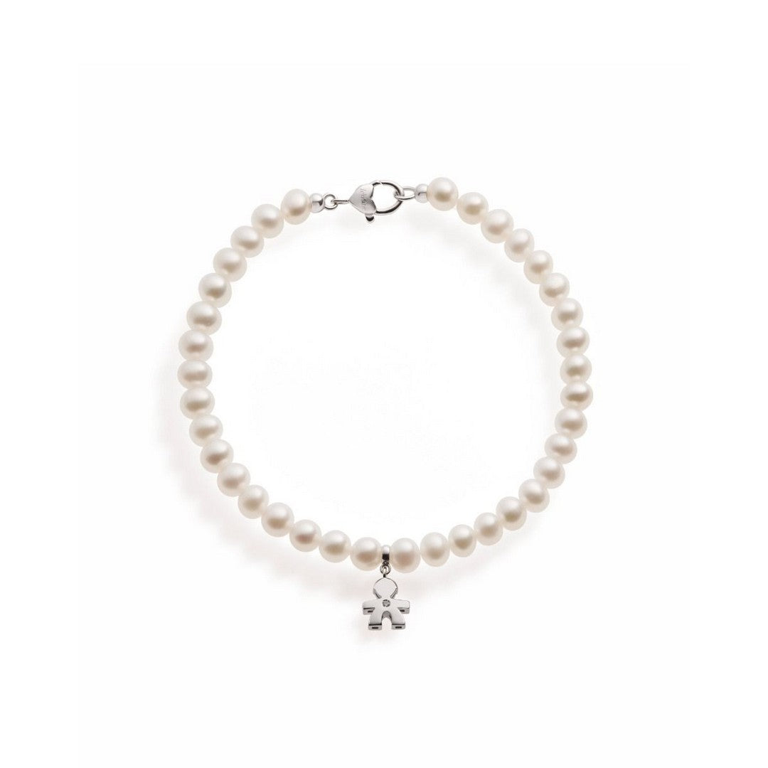 Bracciale Donna leBebè Le Perle Bimbo in Oro Bianco 9 kt - LBB802 - Stilato