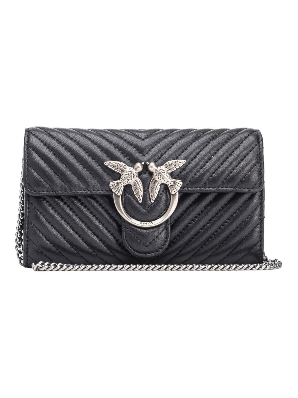 Pinko Portafoglio Donna Nero Love One Wallet 100062-A0GK Z99O - Stilato