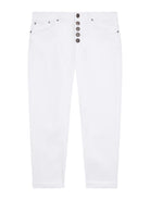 DONDUP Pantalone Donna Koons gioiello DP268B BS0030D PTD 000 Bianco - Stilato