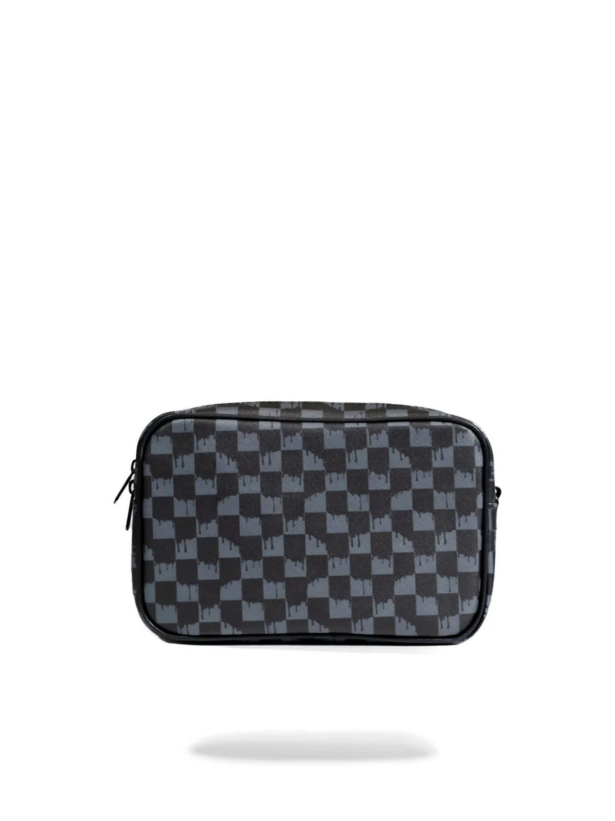 SPRAYGROUND Pochette Uomo DRIP CHECK SHARK TOILETRY BRICK 910B6570NSZ Grigio - Stilato