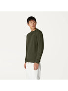 K-WAY Maglione Uomo Sebastien lambswool K2112PW WMR Verde - Stilato