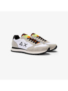 SUN68 Sneaker Uomo Tom fluo nylon Z43102 01 Bianco - Stilato