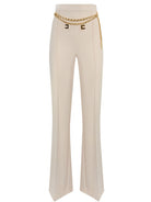 Elisabetta Franchi Pantalone Bianco Donna PAT3546E2 193 - Stilato