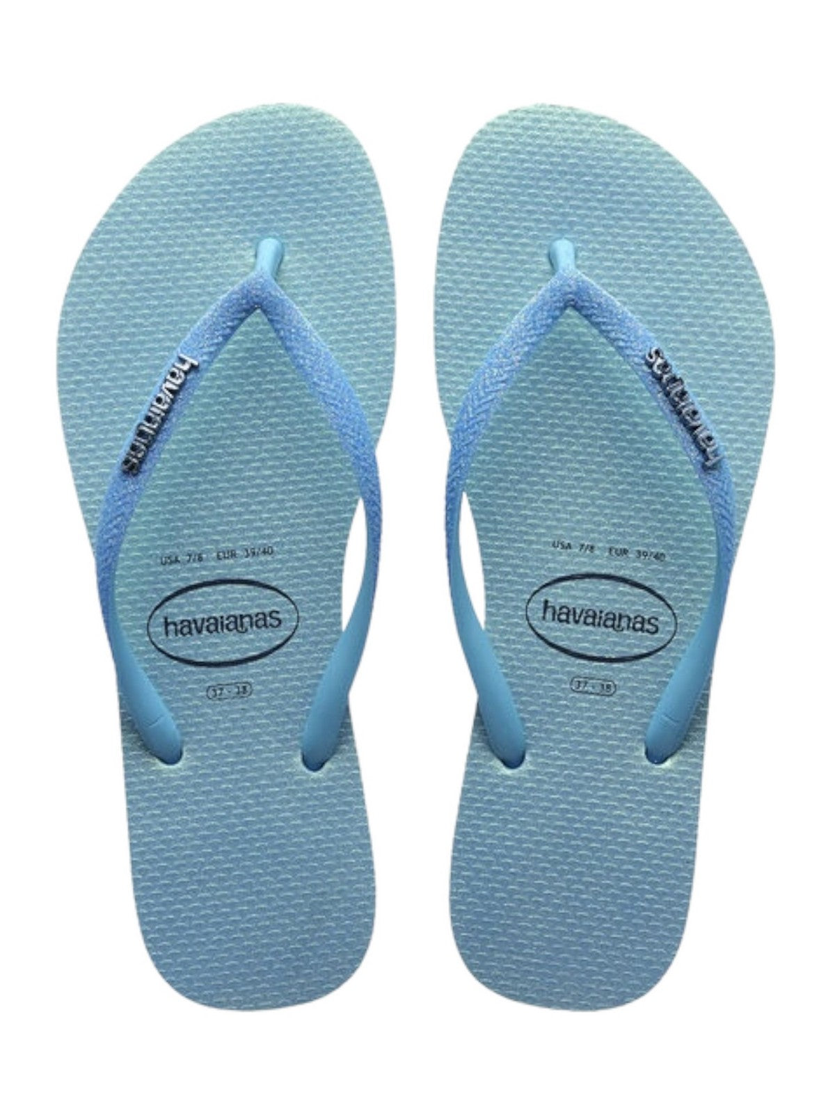 HAVAIANAS Infradito Donna Hav. Slim Glitter Iridescent 4148922.1056 Blu - Stilato