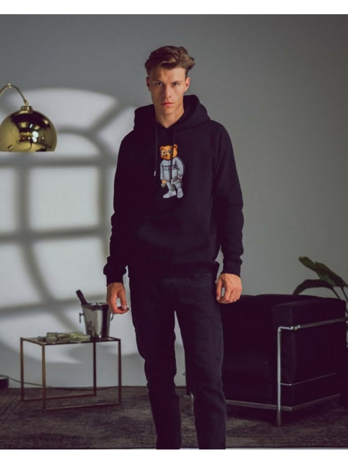 Baron Filou Felpa Nero Uomo Hoodie Filou CXVII - Stilato