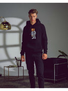 Baron Filou Felpa Nero Uomo Hoodie Filou CXVII - Stilato