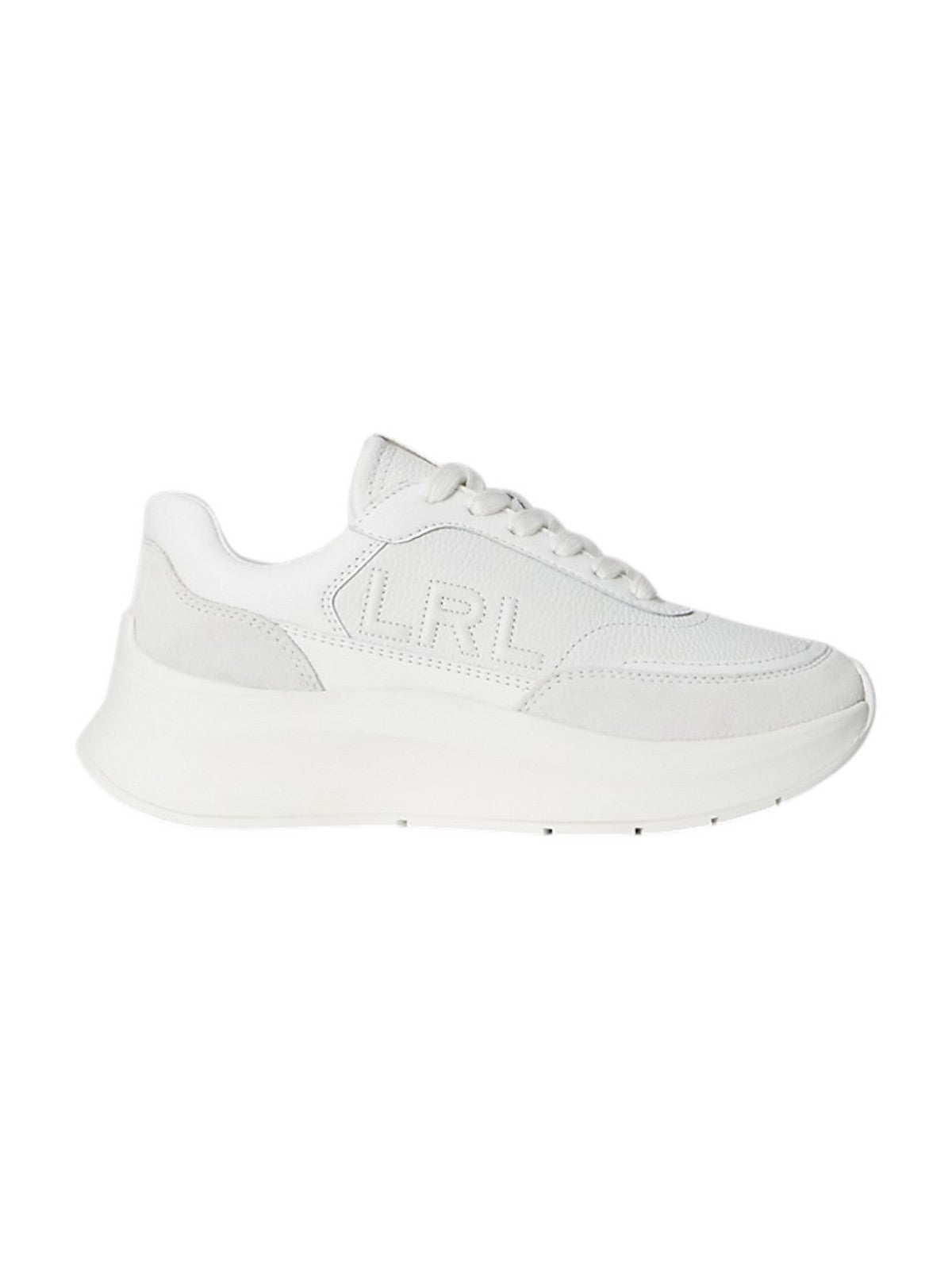 LAUREN RALPH LAUREN Sneaker Donna FRANKY-SNEAKERS-LOW TOP LACE 802969384 001 SNOW WHITE/BIANCO