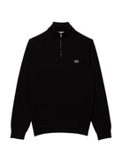 Maglione Con Zip Lacoste Nero Da Uomo - AH1980 031 - Stilato