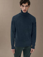 RRD Maglione dolcevita Uomo VELVET TURTLENECK KNIT W24133 62 Blu - Stilato