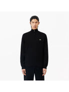 Maglione Con Zip Lacoste Nero Da Uomo - AH1980 031 - Stilato