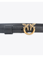 PINKO Cintura Donna Love Berry H1 Belt Vitello Set 102148-A0F1 Z99Q Nero - Stilato