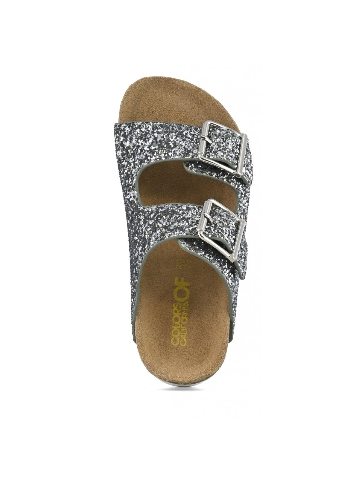 COLORS OF CALIFORNIA Sandalo Bambine e ragazze Glitter Sandal 2 Buckles HC.2415 DEN Blu - Stilato