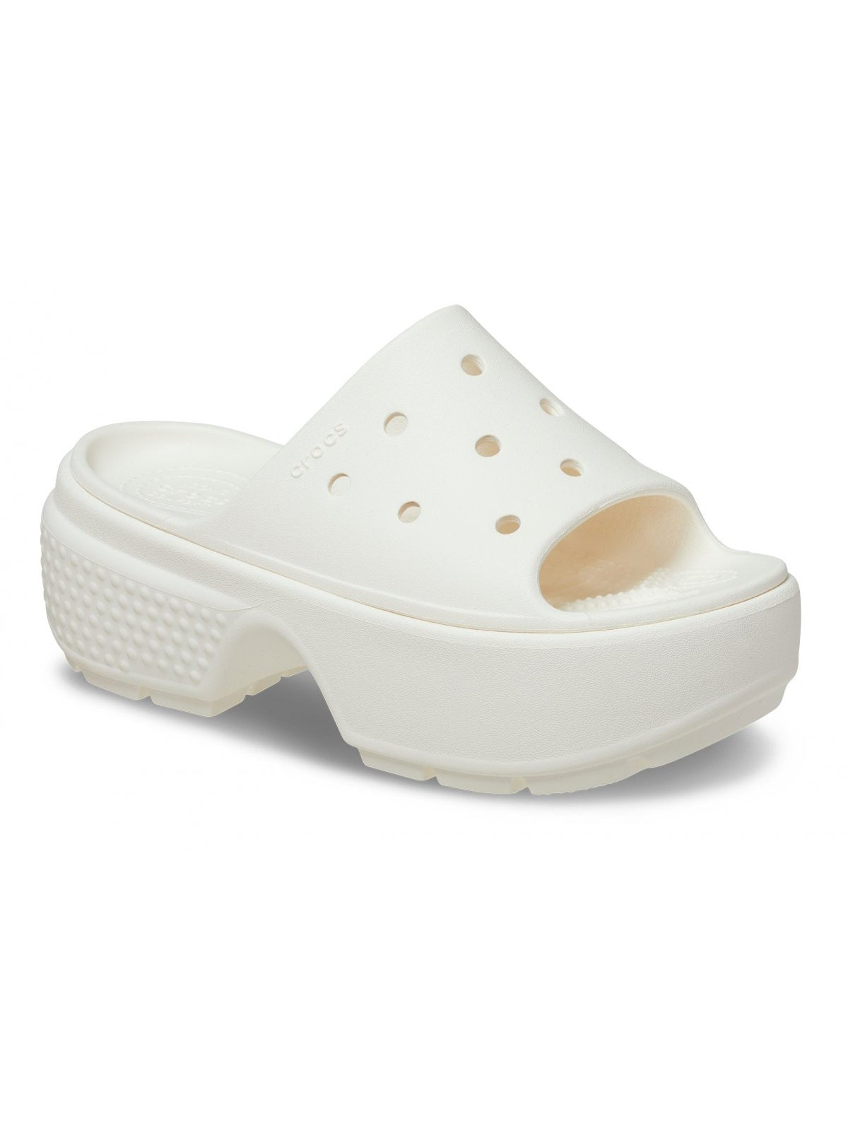 CROCS Ciabatta Donna Stomp Slide W 209346 0WV Bianco - Stilato