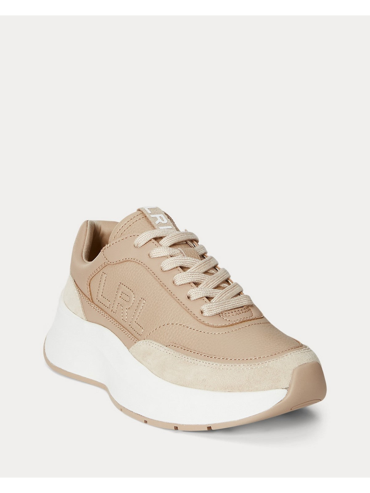 LAUREN RALPH LAUREN Sneaker Donna FRANKY-SNEAKERS-LOW TOP LACE 802974376 001 SAND DUNE/SAND DUNE